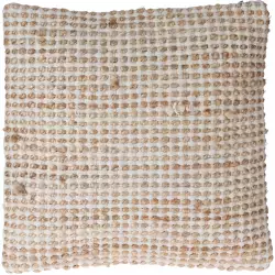 Cojin home and styling hz1010930 45x45cm drapped algodón jute