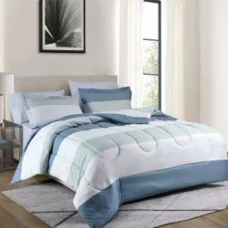 Comforter Expressions Queen Nap Rayas Azul