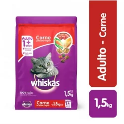 Concentrado Gato Whiskas  10181553 1.5 Kg Carne Adulto