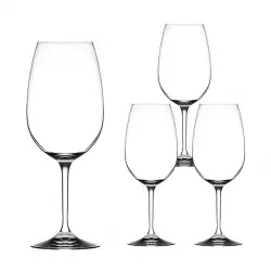 Copa Agua Rcr Invino 18Cm Transparente .8 Kg 660 Ml 4 Ud Vidrio 61
