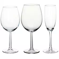Copa glass collection setx18 vino tinto blanco champagne 580ml 430ml 180ml en vidrio cc7000530
