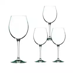Copa Vino Tinto Rcr Invino 19Cm Transparente .8 Kg 650 Ml 4 Ud Vid