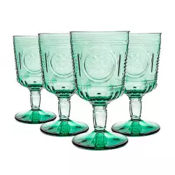 Copas Bormioli Rocco Romantic Verde 320 Ml 4 Pz Vidrio 009152
