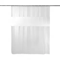 Cortina Bano Expressions 180X200Cm Blanco Polietileno Ge11B00001