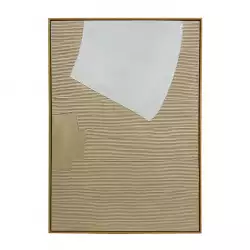 Cuadro Abstracto Concepts Sweet Mocca 3X100Cm Poliester 449-3381 1