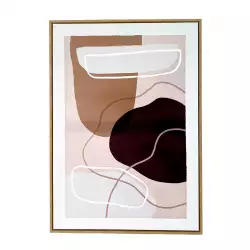 Cuadro Concepts Abstracto Monocromia 50X70Cm Poliester 530-42364