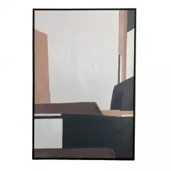 Cuadro Concepts Abstracto Monocromia 80X120Cm Plastico 507-36049