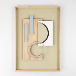 Cuadro mad concepts Crystal Blue 40x59,5xcm verde mdf 454-191083