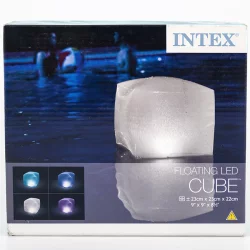 Cubo Inflable Led Piscina 28694 Intex-Transparente