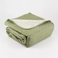 Cubre Cama Expressions Basic King Verde 100% Poliester Qskmlepbs1