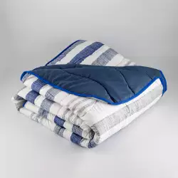 Cubrecama Expressions Rayas Queen 240X240Cm Microfibra 082611