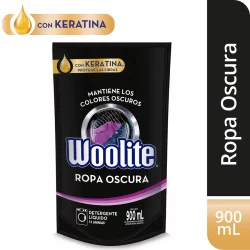 Detergente Líquido Ropa Oscura Woolite 900Ml - Negro /Morado