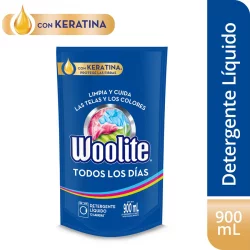 Detergente Líquido Woolite 900Ml - Blanco/Azúl