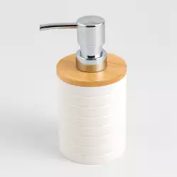 Dispensador Jabon Expressions Lines Cm Blanco Plastico