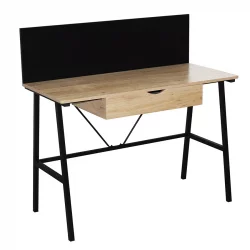 Escritorio Expression Natural Y Negro 110X50X105Cm