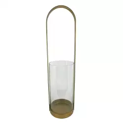 Farol Arco Concepts Sweet Mocca 10X45X10Cm Dorado Vidrio 429-5