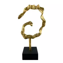 Figura Abstracta Concepts Luxor 5X17X9Cm Negro Aluminio 429-86