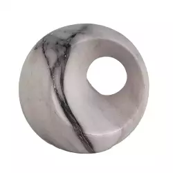 Figura deco concepts Rose Blush cara 6,5x12,6x11,5cm blanco ceramica