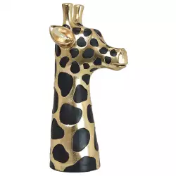 Figura decorativa animal modelo busto girafa