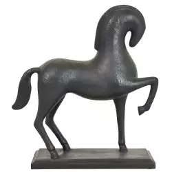Figura decorativa animal modelo caballo galopando