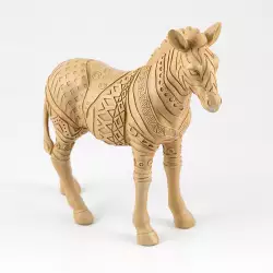 Figura Decorativa Concepts Caballo 30X28Cm Marfil Poliresina