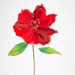 Flor nav poinsetia 70cm montefiori rojo xs1045105r
