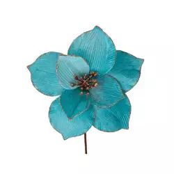 Flor Santini 27Cm Azul Poliester 140-0300121