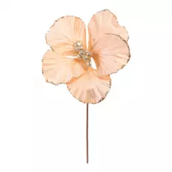 Flor Santini Poinsettia 25Cm Rose Gold Poliester 140-2501680