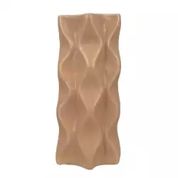Florero 3D Concepts Sweet Mocca 9X20X9Cm Marron Porcelana 438-