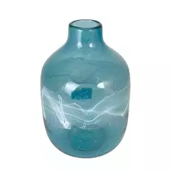 Florero concepts crystal blue 16x24cm azul 100% vi