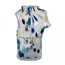 Florero concepts crystal blue 9x21cm claro 100% vi
