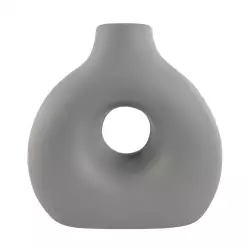 Florero concepts jade collection 14x12cm gris 100%