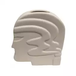 Florero concepts jade collection cabe 20x23cm blan