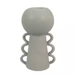 Florero concepts Rose Blush cara 8,5x16,5x8cm blanco ceramica 437-