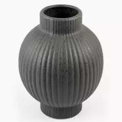 Florero Decorativo 31004 En Ceramica Negro Grande
