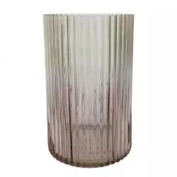 Florero Linea Concepts Sweet Mocca 12X19X12Cm Blanco Vidrio 45