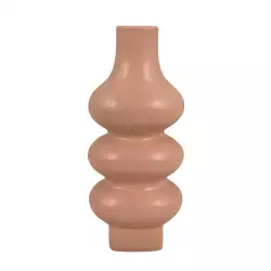Florero Mich Concepts Sweet Mocca 7X22X7Cm Rosa Porcelana 438-