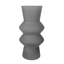Florero Opal Concepts Sweet Mocca 10X20X10Cm Gris Vidrio 412-8