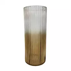 Florero Smoke Concepts Sweet Mocca 12X30X12Cm Marron Vidrio 45