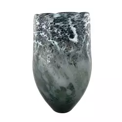 Florero Veta Concepts Sweet Mocca 15X24X15Cm Gris Vidrio 412-8
