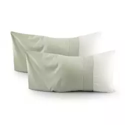 Funda Almohada Expressions 48X90cm Menta 2 Ud Microfibra 1