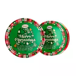 Galleta Lata Greco 120 Gr Redondo Merry Christmas