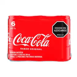 Gaseosa Coca Cola Sixpack Orig Lata 269 Ml 135774