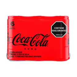 Gaseosa Coca Cola Sixpack Zero Lata 269 Ml 56364