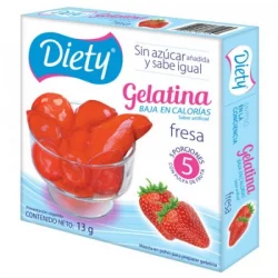 Gelatina Diety Fresa Caja 13 G.