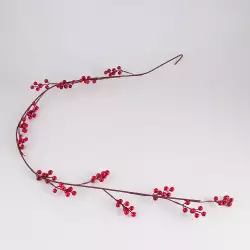 Guirnalda Miro Christmas Bayas 150Cm Rojo Plastico 831-Mx2467-25