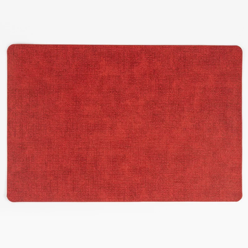 Individual Expressions  Pvc Rectangular 45X30Cm Leather Rojo