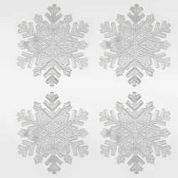 Individual x4 snowflk 39x44cm exp christmas plata mapvc-17427-s