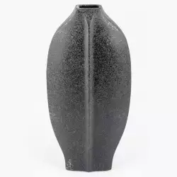 Jarron Decorativo 31009 En Ceramica Negro Grande