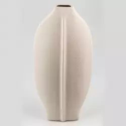 Jarron Jarron Decorativo 31008 En Ceramica Blanco Grande